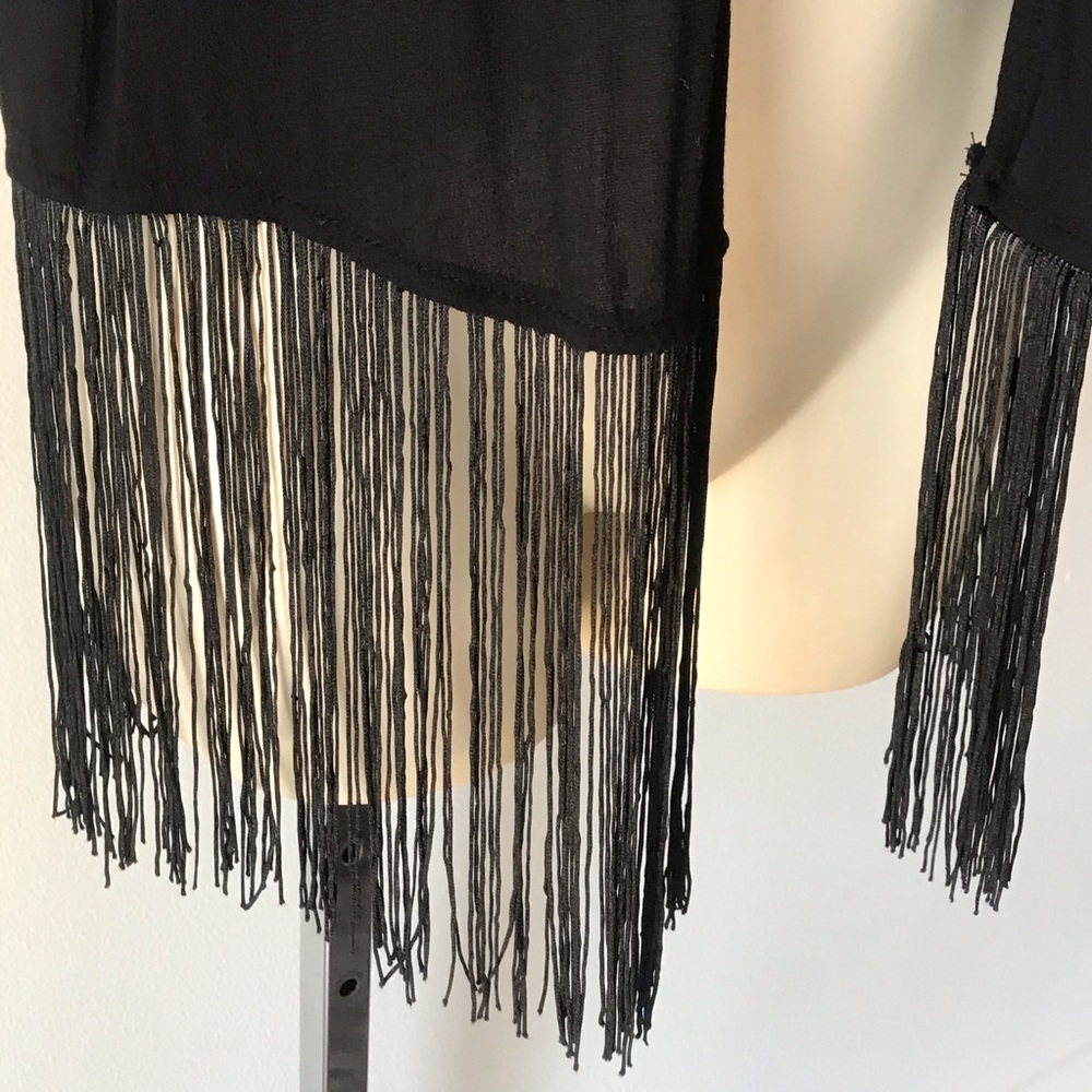 Xhilaration Embroidered Vest with Fringe Bottom - Picture 4 of 6